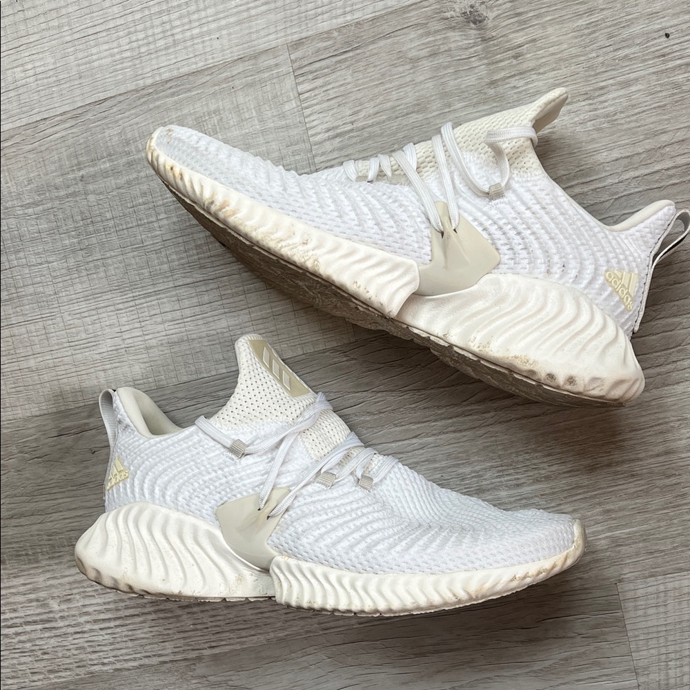Adidas x Continental AlphaBounce White and Cream sneakers 10